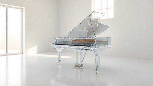 Découvrez le piano transparent, fusion parfaite d'art et innovation